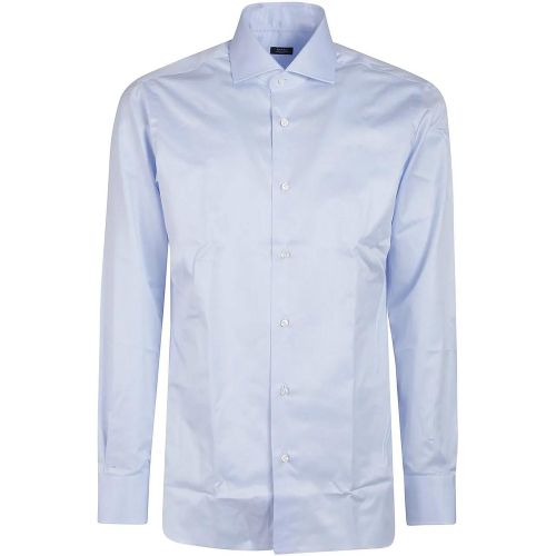 Long Sleeve Neck Shirt - Größe 39 - Barba Napoli - Modalova
