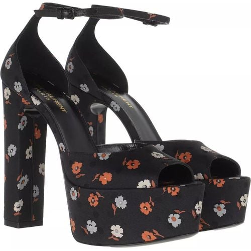 Sandalen - Jodie Peeptoe Platform Sandals Floral Satin - Gr. 41 (EU) - in - für Damen - Saint Laurent - Modalova