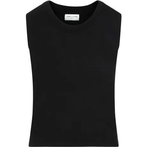 Black Wool Tank Top - Größe S - Saint Laurent - Modalova