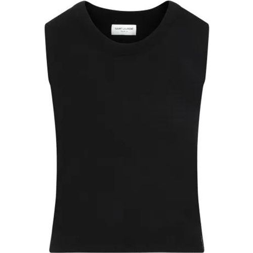 Black Wool Tank Top - Größe S - schwarz - Saint Laurent - Modalova