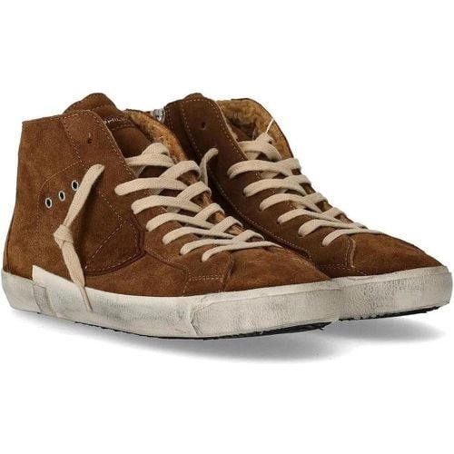 Low-Top Sneaker - PRSX HIGH DAIM FUR COGNAC SNEAKER - Gr. 40 (EU) - in - für Damen - Philippe Model - Modalova