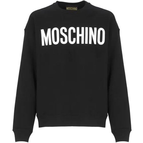 Black Cotton Sweatshirt - Größe XS - Moschino - Modalova