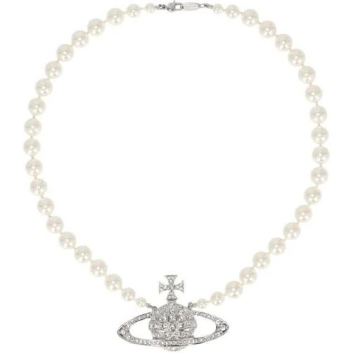 Halskette - Man Bas Relief Pearl Necklace - Gr. unisize - in Mehrfarbig - für Damen - Vivienne Westwood - Modalova