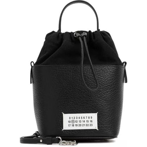 Beuteltaschen - Black Leather Bucket Bag - Gr. unisize - in - für Damen - Maison Margiela - Modalova