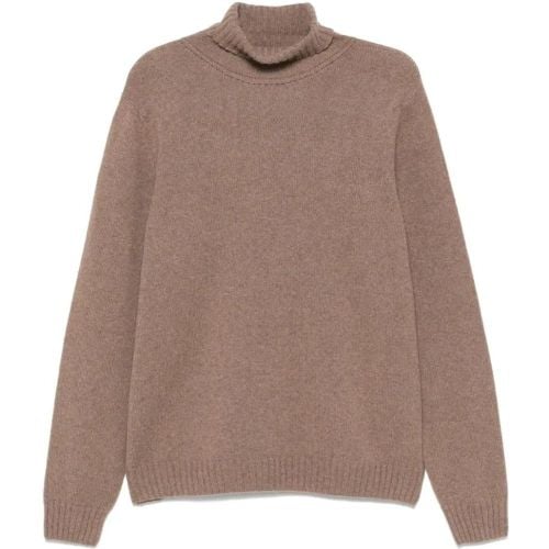 Taupe Brown Wool Blend Sweater - Größe L - John Smedley - Modalova