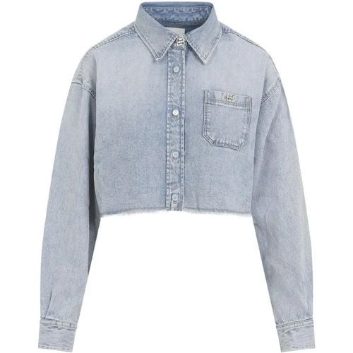 Ice Blue Lyocell Shirt - Größe 36 - blau - Givenchy - Modalova