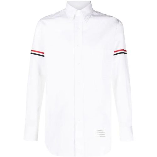 White Cotton Shirt - Größe 3 - Thom Browne - Modalova