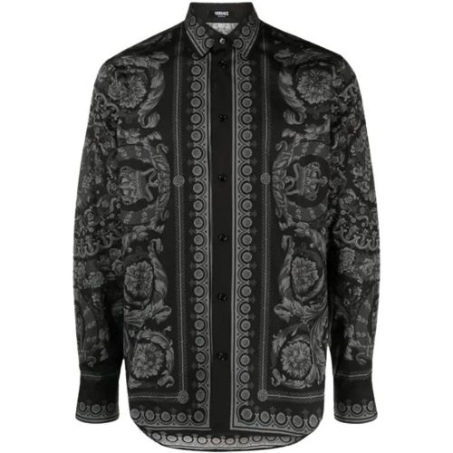 Barocco Print Long-Sleeved Shirt - Größe 39 - Versace - Modalova