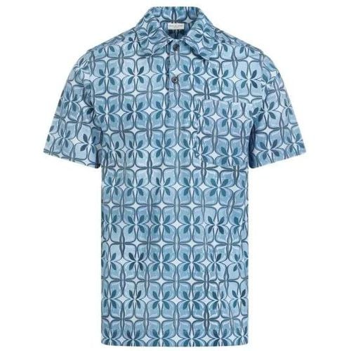 Blue Cotton Helder Polo - Größe S - Dries Van Noten - Modalova