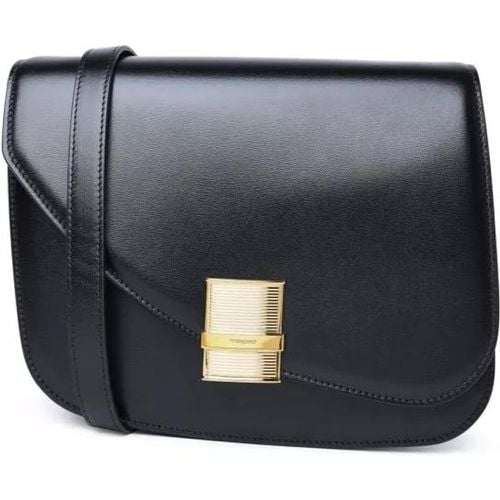 Shopper - Black Pomellato Calf Leather Bag - Gr. unisize - in - für Damen - Salvatore Ferragamo - Modalova