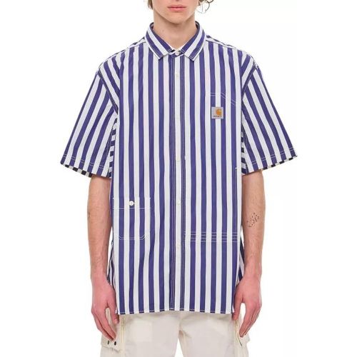 Short Sleeve Stripes Shirt - Größe L - white - Junya Watanabe - Modalova