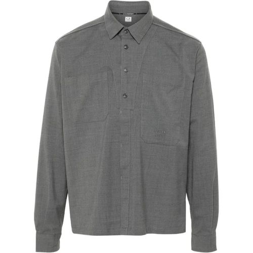 Logo-Embroidered Shirt - Größe L - CP Company - Modalova