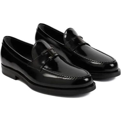 Loafers & Ballerinas - Black Brushed Leather Loafers - Gr. 7 - in - für Damen - TOD'S - Modalova