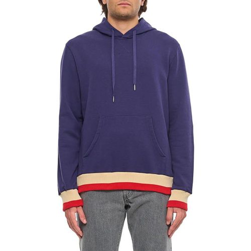 Blue Cotton Hoodie - Größe L - Golden Goose - Modalova