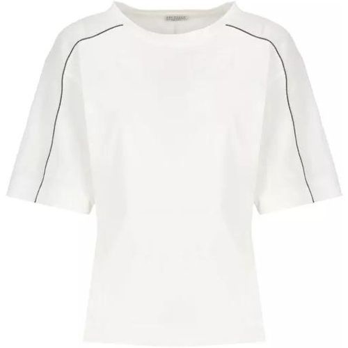 Cotton T-Shirt - Größe M - white - BRUNELLO CUCINELLI - Modalova