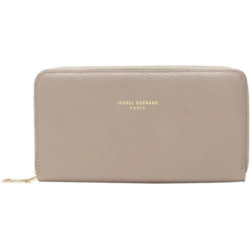 Portemonnaie - Honoré Léa Taupe Calfskin Leather Zipper Wallet - Gr. unisize - in - für Damen - Isabel Bernard - Modalova