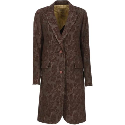 Brown Linen Coat - Größe L - braun - Uma Wang - Modalova