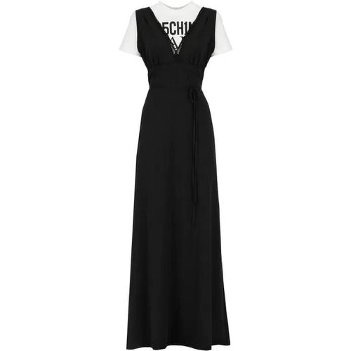Cotton Blend Dress - Größe 40 - black - Moschino - Modalova