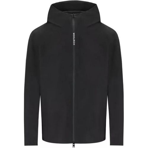 Pacific Black Hooded Jacket - Größe L - black - Woolrich - Modalova