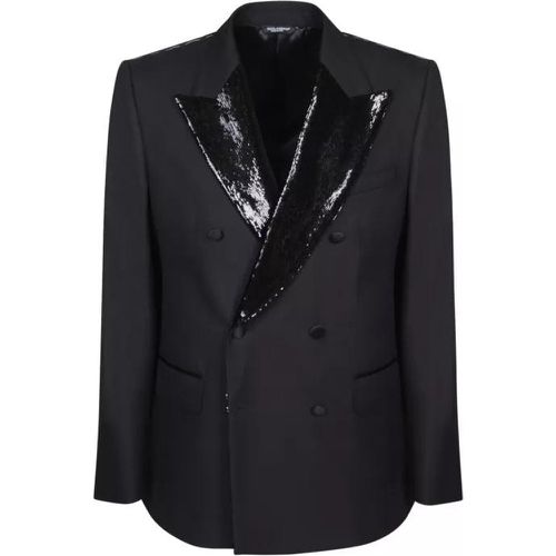 Double-Breasted Jacket - Größe 50 - black - Dolce&Gabbana - Modalova