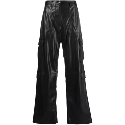 Black Faux Leather Pants - Größe 38 - black - MSGM - Modalova
