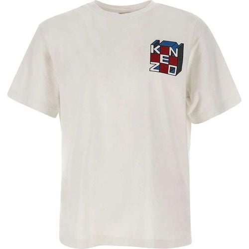 Paris T-shirts And Polos White - Größe M - Kenzo - Modalova