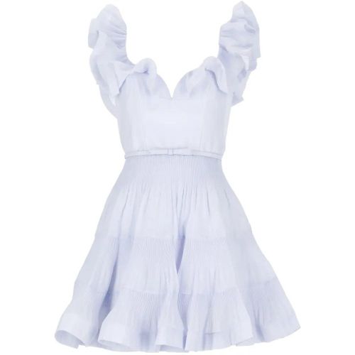 Light Blue Pleated Frill Mini Dress - Größe 1 - Zimmermann - Modalova