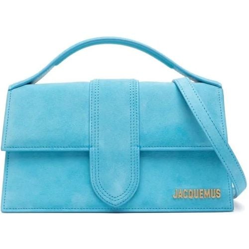 Shopper - Light Blue Suede Bambino Bag - Gr. unisize - in - für Damen - Jacquemus - Modalova