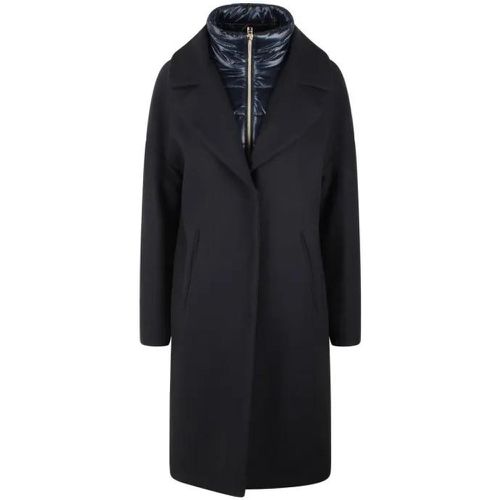 Double-Front Coat - Größe 44 - blau - Herno - Modalova