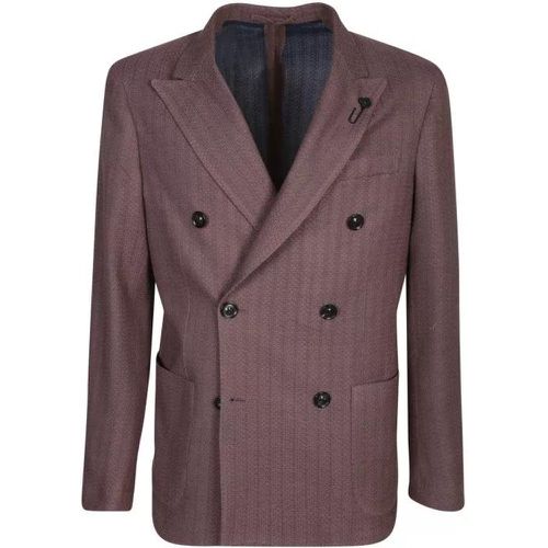 Brown Cotton Jacket - Größe 46 - brown - Lardini - Modalova