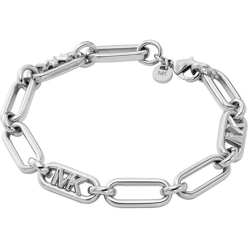 Armband - Platinum-Plated Empire Link Chain Bracelet - Gr. M - in Silber - für Damen - Michael Kors - Modalova