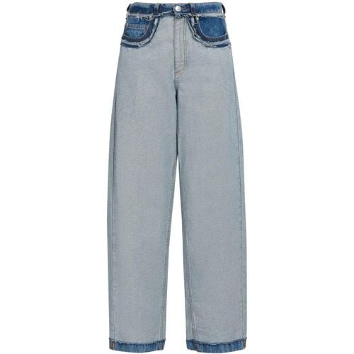 Panelled Mid-Rise Wide-Leg Denim Jeans - Größe 42 - Marni - Modalova