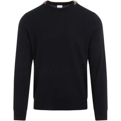 Very Dark Navy Wool Sweater - Größe L - Paul Smith - Modalova