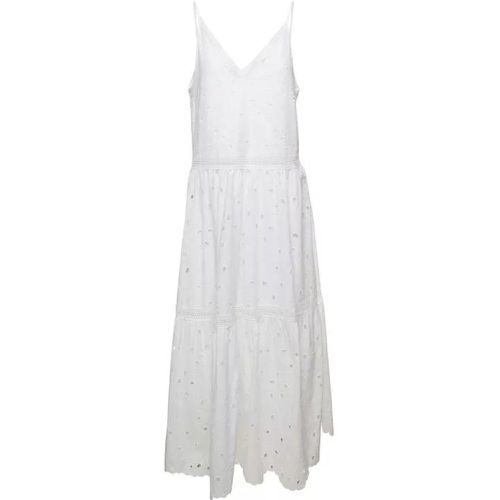 Michaela' Long White Dress With Flounced Skirt In - Größe 34 - white - Ivy & Oak - Modalova