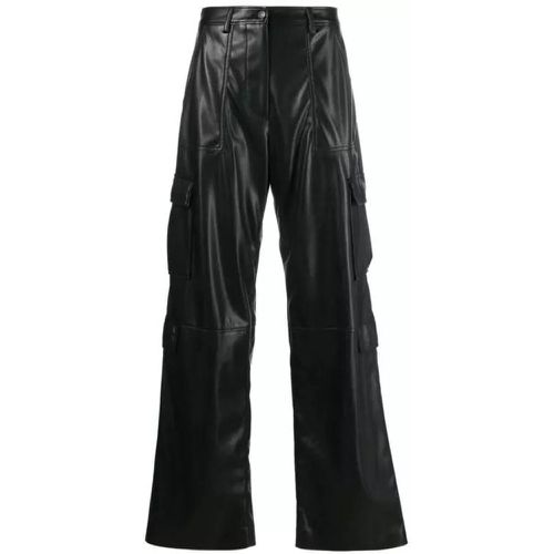 Faux-Leather Cargo Trousers - Größe 40 - black - MSGM - Modalova