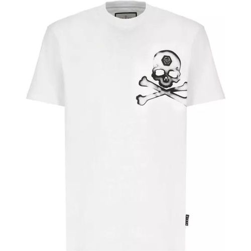 Round Neck Ss Gothic Plein T-Shirt - Größe M - white - Philipp Plein - Modalova