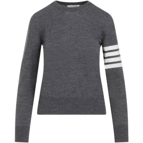 Med Grey Wool Sweater - Größe 38 - Thom Browne - Modalova