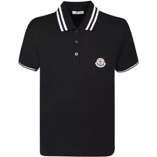 Cotton Polo Shirt - Größe L - black - Moncler - Modalova