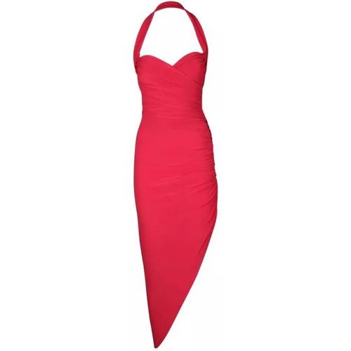 Side Drape Dress - Größe S - red - Norma Kamali - Modalova
