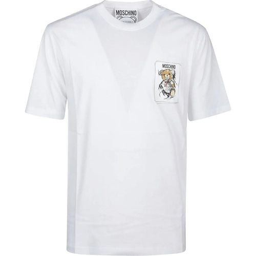 T-shirt White - Größe L - Moschino - Modalova