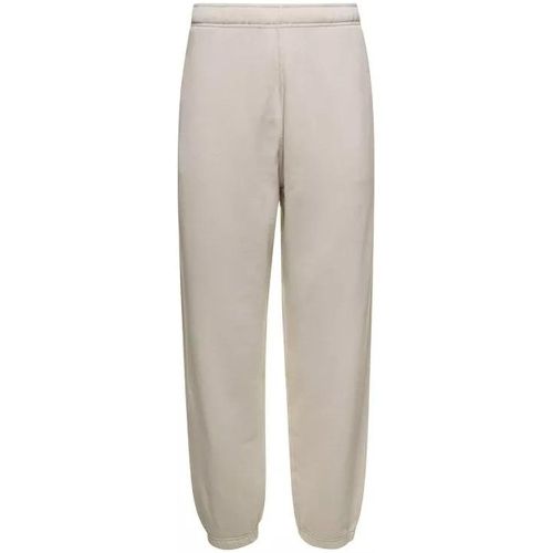 White Jogger Pants With Contrasting Logo Embroider - Größe S - white - Stone Island - Modalova