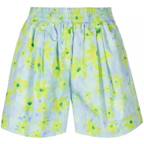 Watercolour Floral-Pattern Cotton Shorts - Größe 38 - multi - Marni - Modalova