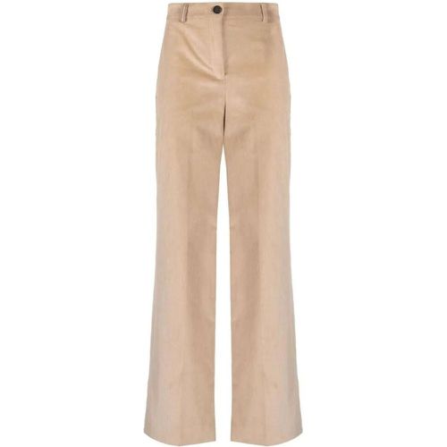 Corduroy High-Waist Wide-Leg Trousers - Größe 40 - Lorena Antoniazzi - Modalova