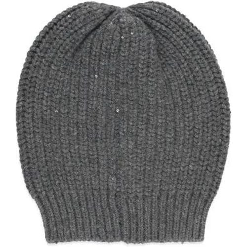 Mützen - Grey Cucinelli Cashmere And Silk Beanie Cap - Gr. M - in - für Damen - BRUNELLO CUCINELLI - Modalova