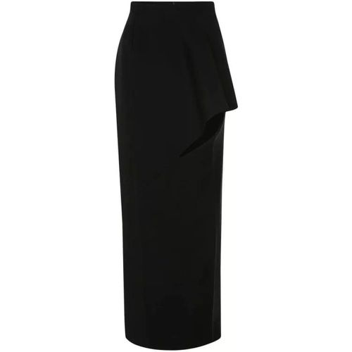 Black Slashed Tailored Maxi Skirt - Größe 40 - black - alexander mcqueen - Modalova