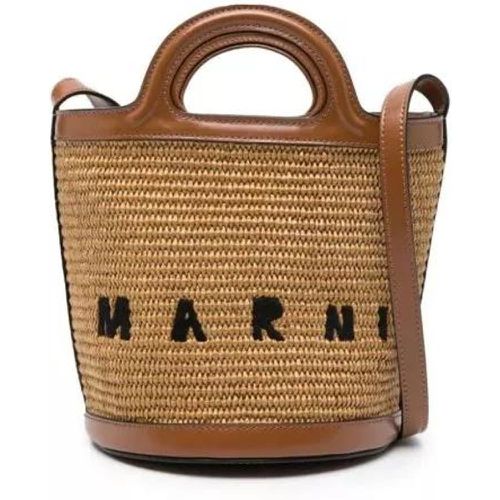 Beuteltasche - Light Brown Small Tropicalia Bucket Bag - Gr. unisize - in - für Damen - Marni - Modalova