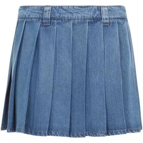 Blue Lyocell Skirt - Größe 42 - Miu Miu - Modalova