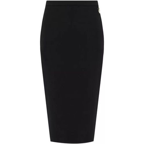 Black Midi Skirt - Größe 44 - black - Elisabetta Franchi - Modalova