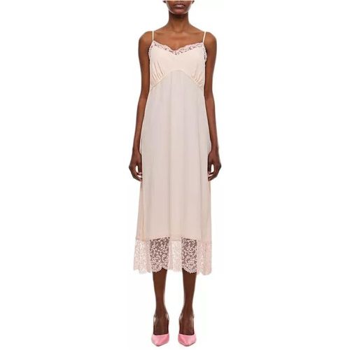 Slip Dress With Deep Lace Trim - Größe 10 - pink - Simone Rocha - Modalova