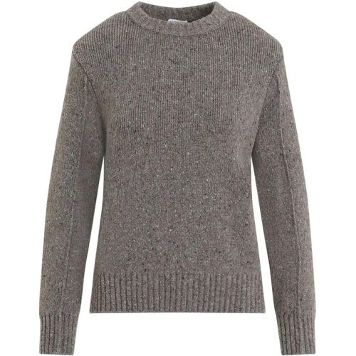 Riverbed Melange Grey Wool Pullover - Größe M - Bottega Veneta - Modalova